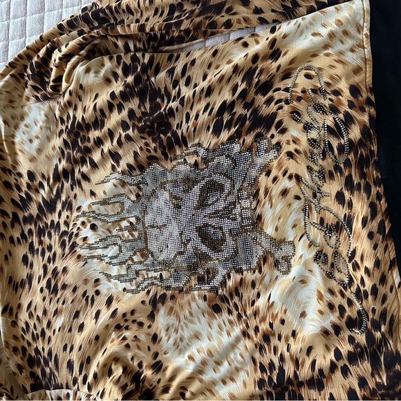 Vintage ED HARDY Cheetah Rhinestone hoodie - Picture 11 of 11